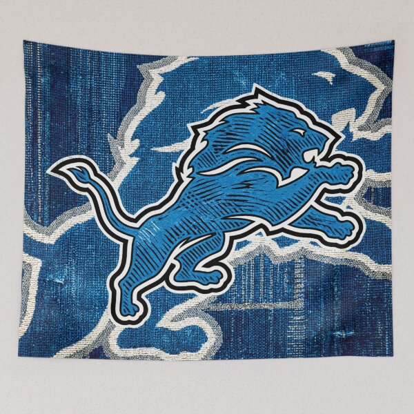 Item preview, Detroit Lions Woodcut Thread D Vison designed and sold by COSMIC SUDZ.