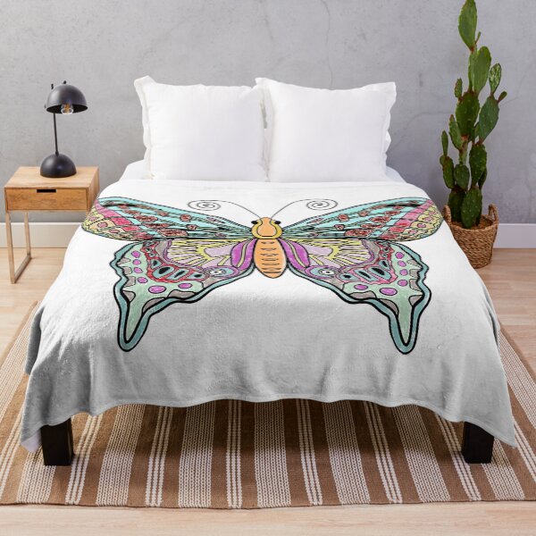 Item preview, Whimsical Pastel Butterfly Die-Cut Sticker designed and sold by altastudio.