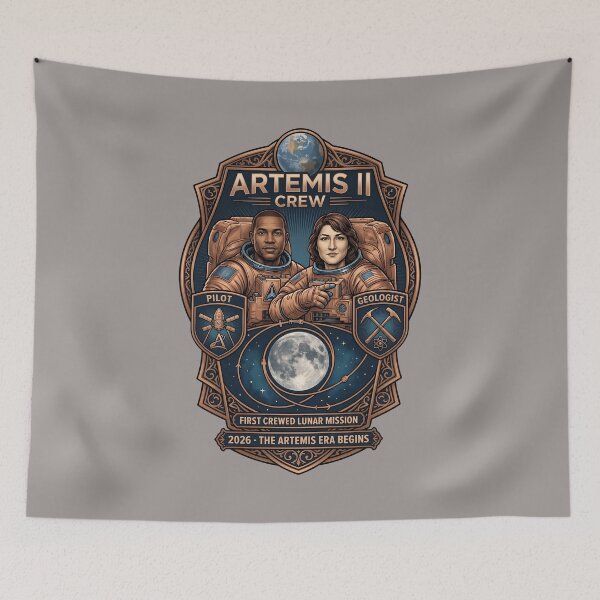Item preview, Artemis II Crew Mission Patch Style T-Shirt-47 designed and sold by GalinaHaas.