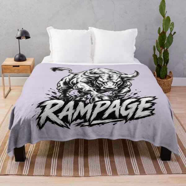 Item preview, Rampage Bull Charging Angry Beast Graphic Illustration designed and sold by anidiots-studio.