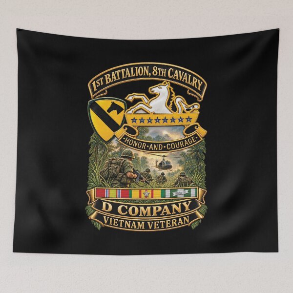 Item preview, 1st Battalion 8th Cavalry, Delta Company - w SSI - DUI - Helo - Patrol - 3D - Enhanced designed and sold by Military Insignia Products.