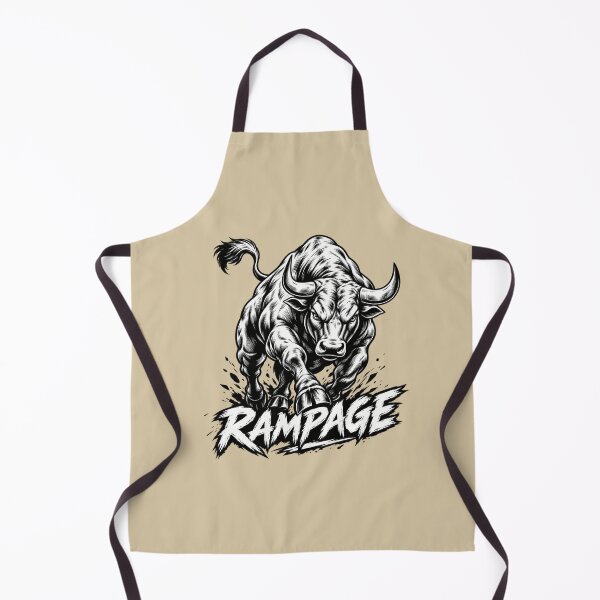 Item preview, Rampage Bull Charging Angry Beast Graphic Illustration designed and sold by anidiots-studio.