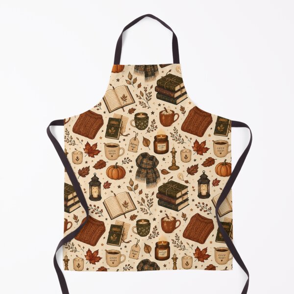 Item preview, Cozy Autumn Sweaters and Hot Coffee Aesthetic Pattern designed and sold by NinaVibeStudio.