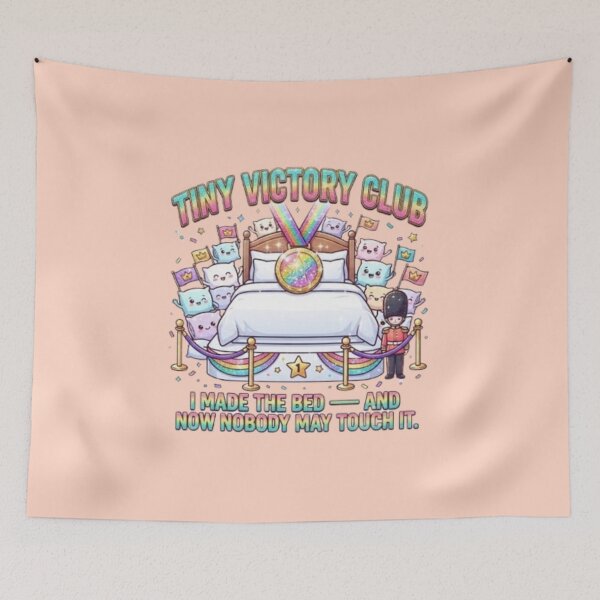 Item preview, The Bed-Making Olympics – Tiny Victory Club designed and sold by QuirkandJoyCo.