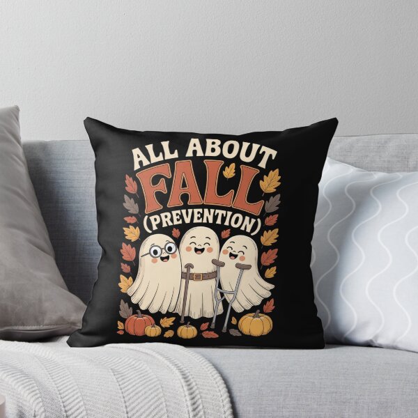Aperçu de l'œuvre All About Fall Prevention Funny Ghost Fall Halloween Season créée et vendue par ZACK ART.