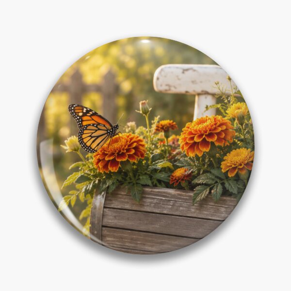 Item preview, Monarch’s Garden Seat designed and sold by Kimberly Palmer.