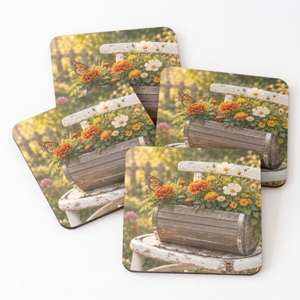 Item preview, Monarch’s Garden Seat designed and sold by Kimberly Palmer.
