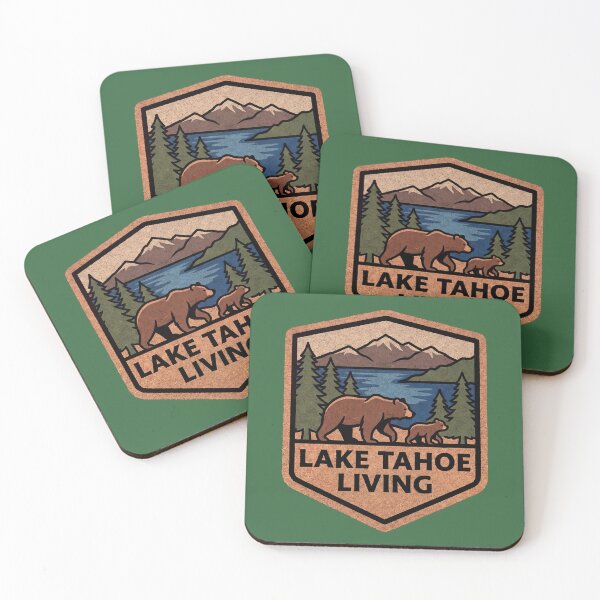 Item preview, Lake Tahoe Living Cork Badge  designed and sold by Milasneeze.