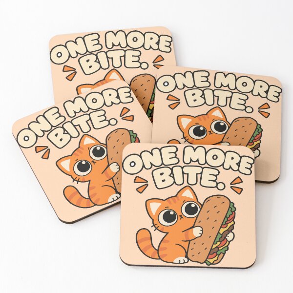 Item preview, One More Bite – Funny Orange Cat with Giant Sandwich designed and sold by MewMade.