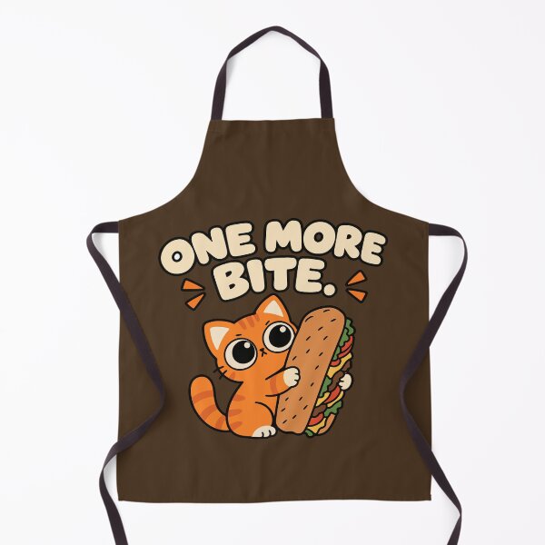 Item preview, One More Bite – Funny Orange Cat with Giant Sandwich designed and sold by MewMade.