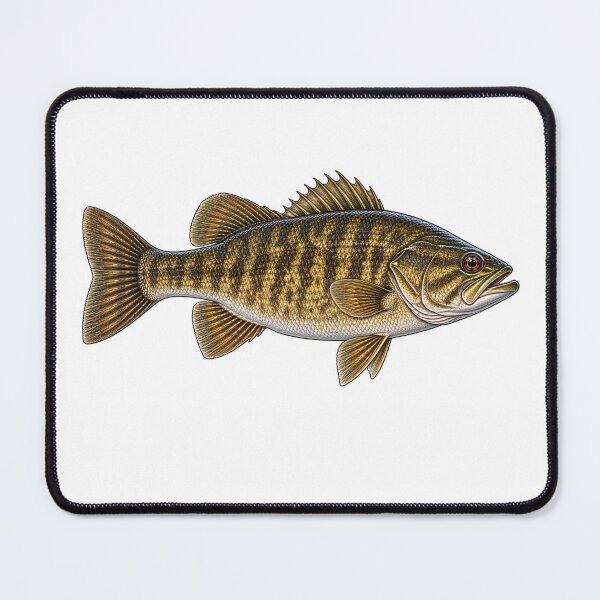 Aperçu de l'œuvre Smallmouth Bass créée et vendue par TJT-GRAPHIX.