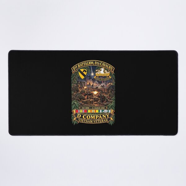 Item preview, 1st Battalion 8th Cavalry, Delta Company - w SSI - DUI - Tay Ninh 21 March 1969 - 3D - Enhanced designed and sold by Military Insignia Products.