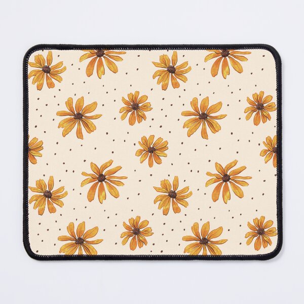 Item preview, Yellow Rudbeckia on Linen designed and sold by Mel-Mas-Stoband.