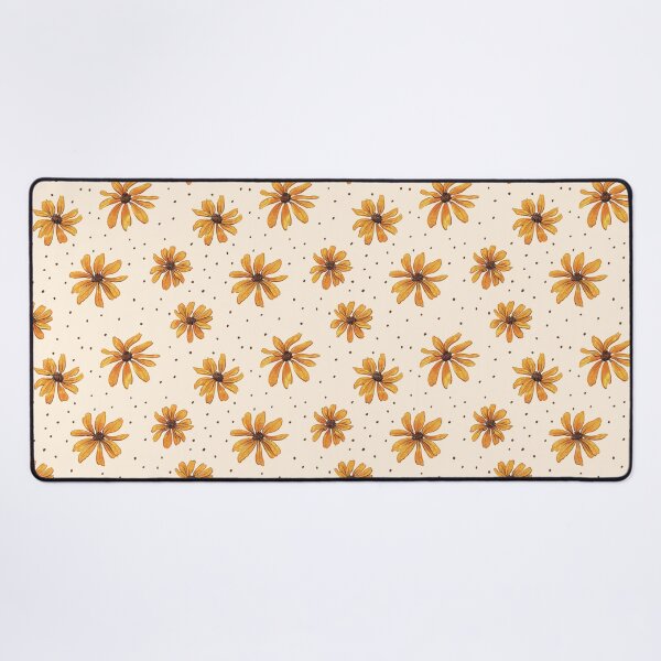 Item preview, Yellow Rudbeckia on Linen designed and sold by Mel-Mas-Stoband.