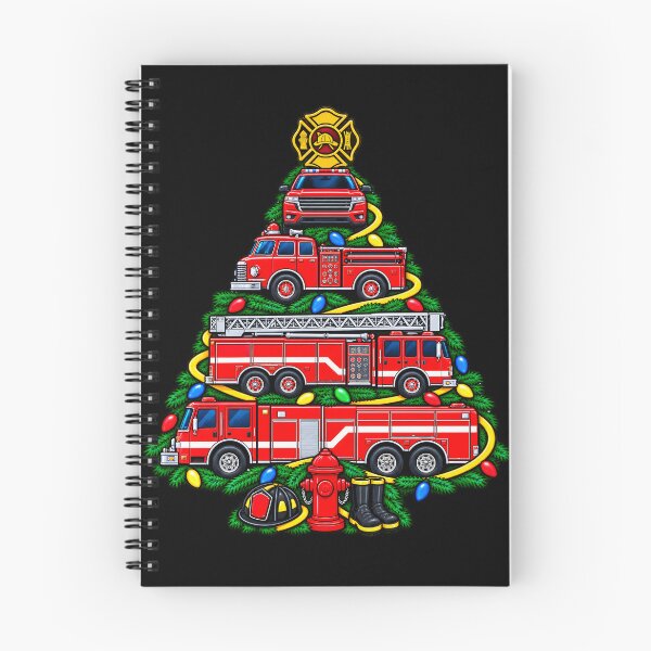 Item preview, Fire Truck Xmas Lights Firefighter Fire Truck Christmas Tree designed and sold by clothesy7.