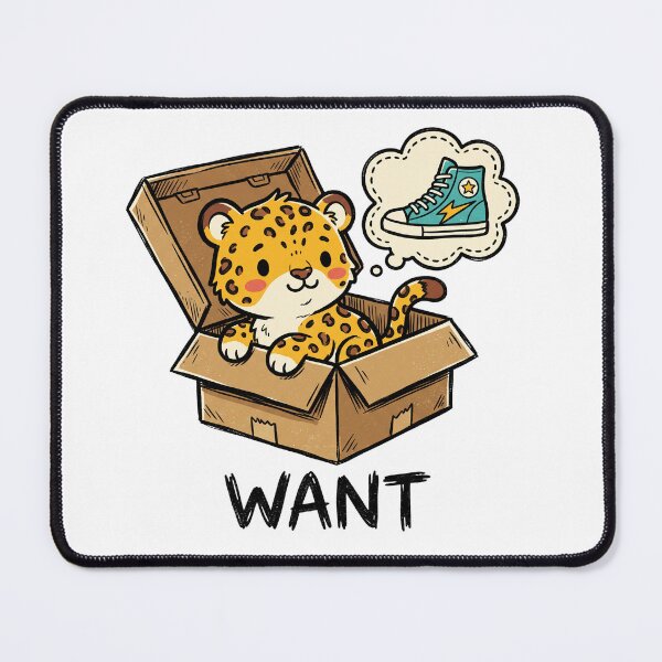 Item preview, Cute Leopard Wants Sneakers designed and sold by NzrProcreate.