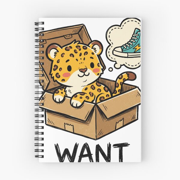 Item preview, Cute Leopard Wants Sneakers designed and sold by NzrProcreate.