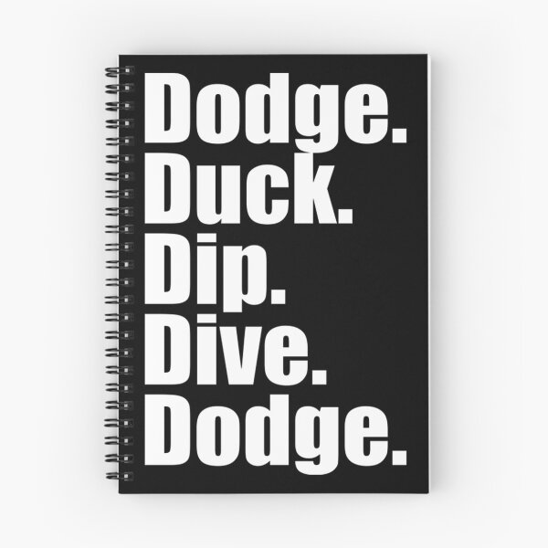 Item preview, Dodgeball Action Design Featuring Dodge, Duck, Dip, Dive, and Dodge Moves designed and sold by paperthecat.