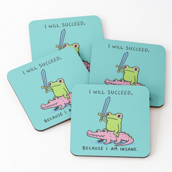 Item preview, Fearless Frog Riding Crocodile – Chaotic Success Humor designed and sold by Studio Bootleg.