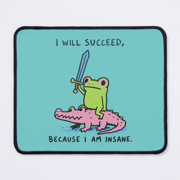 Item preview, Fearless Frog Riding Crocodile – Chaotic Success Humor designed and sold by Studio Bootleg.