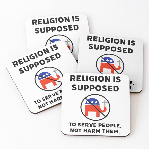 Item preview, Religion is supposed to serve people, not harm them.  designed and sold by Rachel the Artist .
