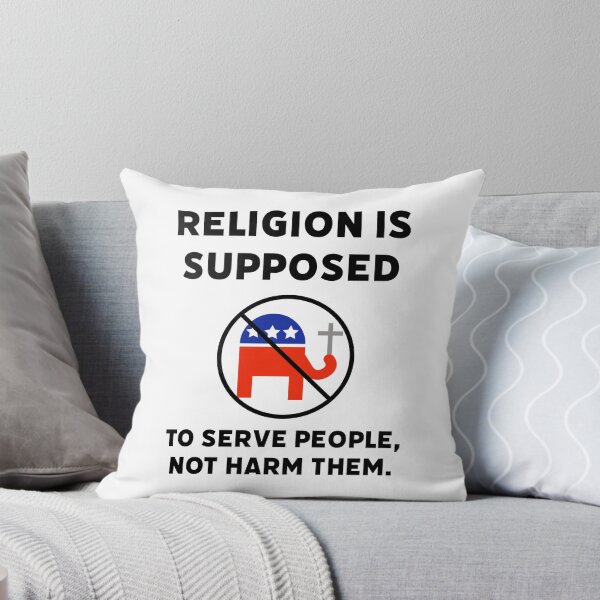 Item preview, Religion is supposed to serve people, not harm them.  designed and sold by Rachel the Artist .