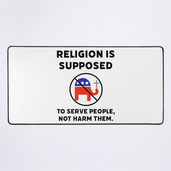 Item preview, Religion is supposed to serve people, not harm them. designed and sold by Rachel the Artist .