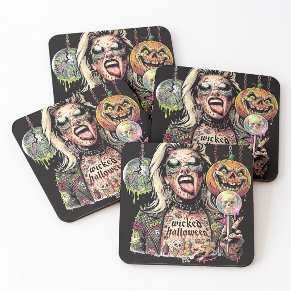 Item preview, Halloween Wicked Disco Pumpkin Punk Woman designed and sold by Voodoo Store Paranormal Collections.