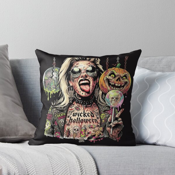 Item preview, Halloween Wicked Disco Pumpkin Punk Woman designed and sold by Voodoo Store Paranormal Collections.