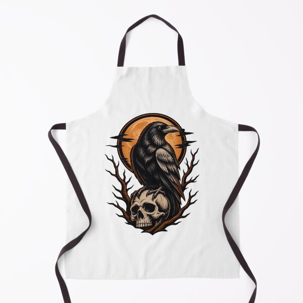 Item preview, Elegant Raven Pattern Design with Intricate Feather Details designed and sold by Covita.