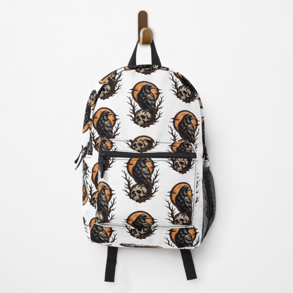 Item preview, Elegant Raven Pattern Design with Intricate Feather Details designed and sold by Covita.