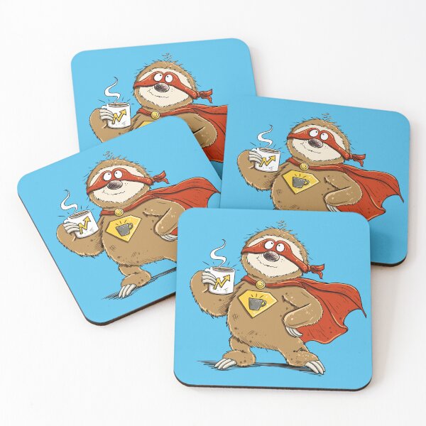 Item preview, Coffee Superhero Sloth I Funny Coffee Cartoon designed and sold by modartis.