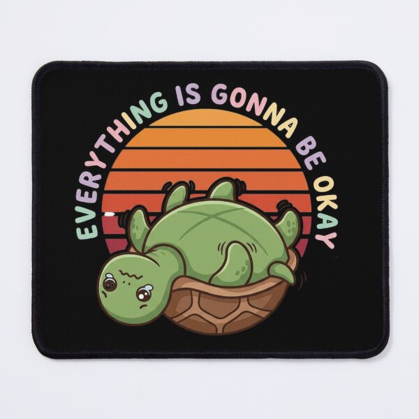 Item preview, Funny Turtle - Everything is Gonna be Okay designed and sold by Rhu Creations.