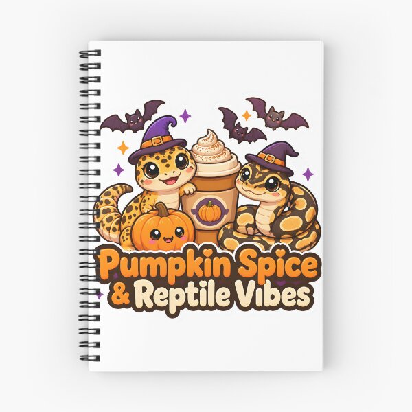 Item preview, Pumpkin Spice & Reptile Vibes – Cute Halloween Gecko Snake Coffee Design designed and sold by Bettybee00.