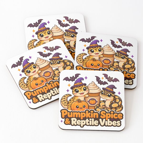 Item preview, Pumpkin Spice & Reptile Vibes – Cute Halloween Gecko Snake Coffee Design designed and sold by Bettybee00.