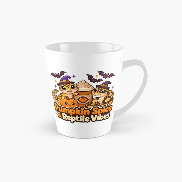 Item preview, Pumpkin Spice & Reptile Vibes – Cute Halloween Gecko Snake Coffee Design designed and sold by Bettybee00.