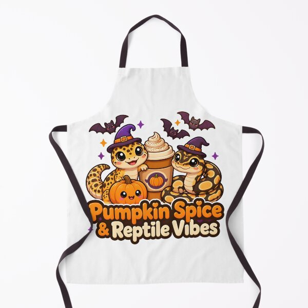 Item preview, Pumpkin Spice & Reptile Vibes – Cute Halloween Gecko Snake Coffee Design designed and sold by Bettybee00.