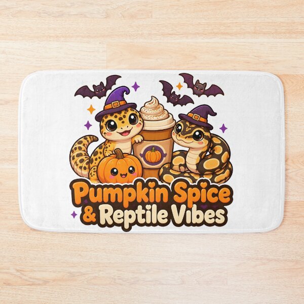 Item preview, Pumpkin Spice & Reptile Vibes – Cute Halloween Gecko Snake Coffee Design designed and sold by Bettybee00.