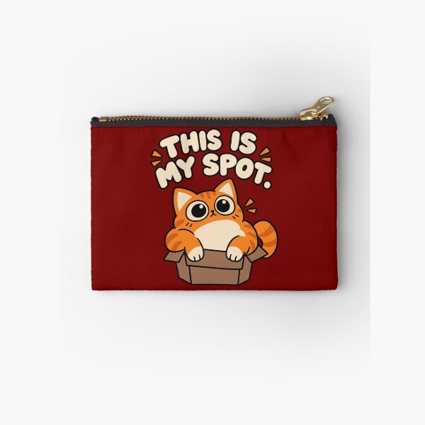 Item preview, This Is My Spot – Tough Orange Cat in a Box designed and sold by MewMade.