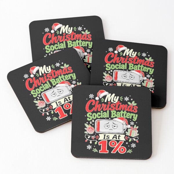 Item preview, My Christmas Social Battery is At 1%  designed and sold by RuperDelois.