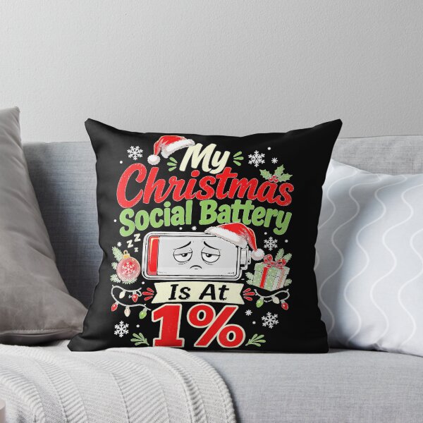Item preview, My Christmas Social Battery is At 1%  designed and sold by RuperDelois.
