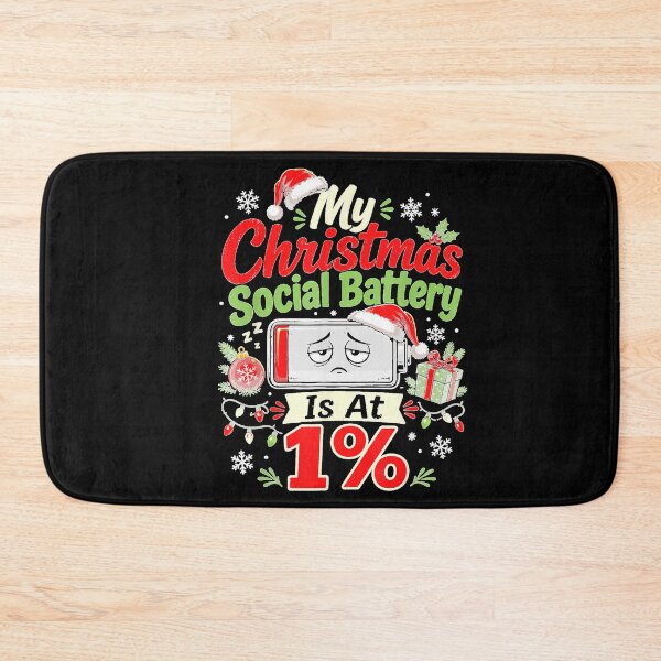 Item preview, My Christmas Social Battery is At 1%  designed and sold by RuperDelois.