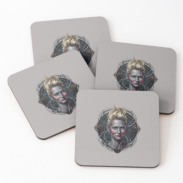 Item preview, Artistic Portrait of Blonde Icon with Red Lips-36 designed and sold by AlbrechtHerbs.
