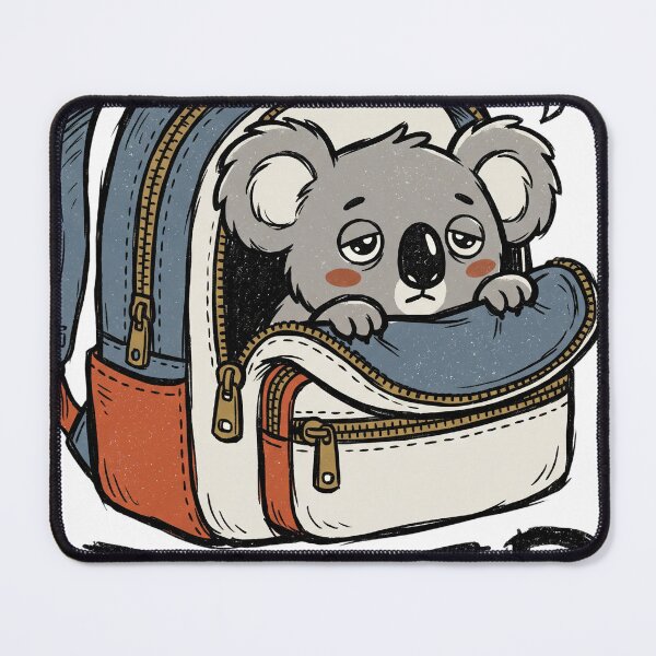 Item preview, Tired Koala in Backpack designed and sold by NzrProcreate.
