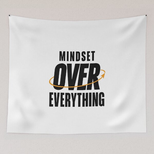 Item preview, Mindset Over Everything – Motivational Success & Growth Mindset Design designed and sold by DashBliss.