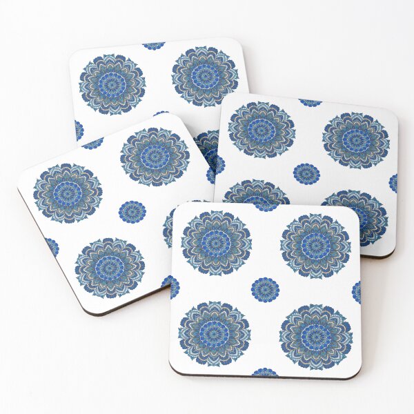 Item preview, Blue Floral Mandala Pattern – Intricate Ornamental Boho Design designed and sold by Mousy17.