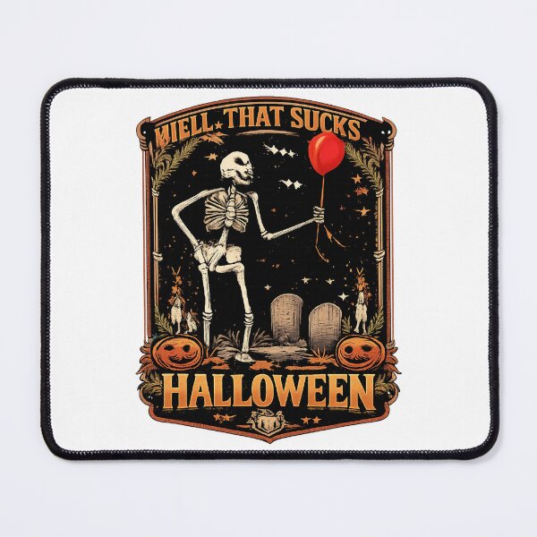 Item preview, Funny Skeleton Holding Red Balloon with Lost Arm Dark Humor Illustration designed and sold by Covita.