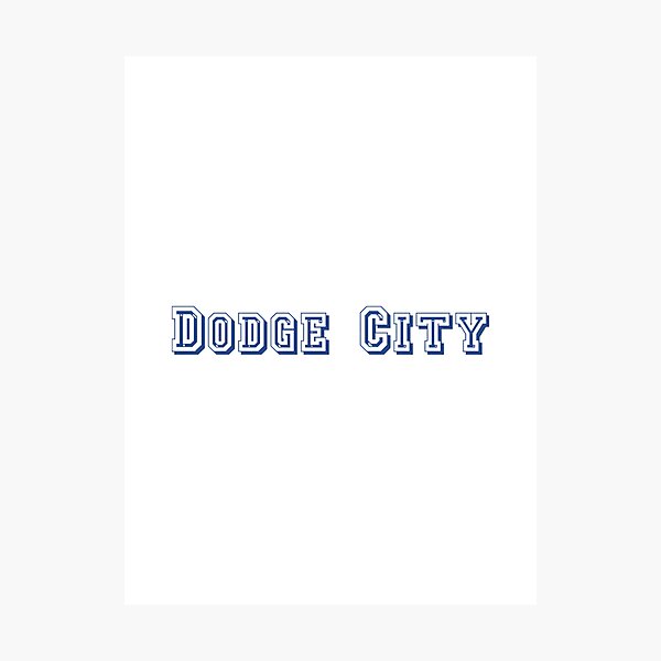 Item preview, Vintage Dodge City Western Style Illustration with Desert and Cactus designed and sold by Marl Tapestry.