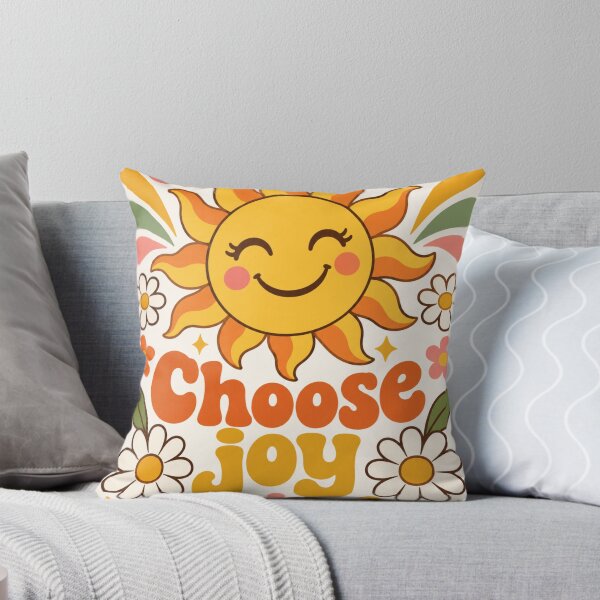 Item preview, Choose Joy Retro Sunshine Quote designed and sold by Willow Sky.