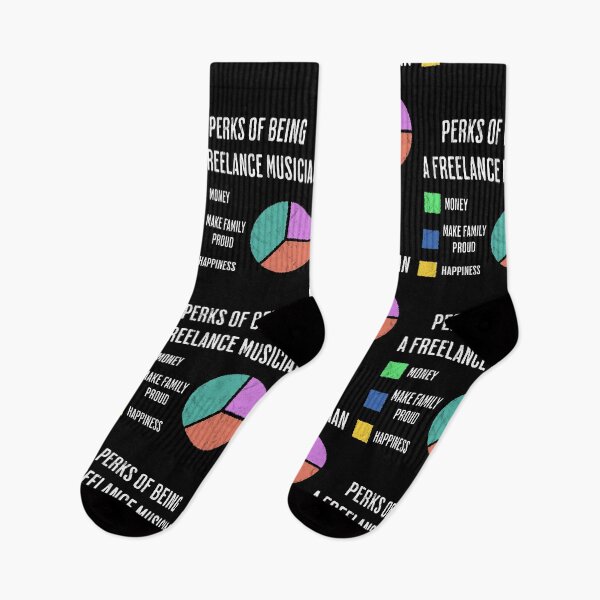 Item preview, Freelance Musician Job Perks Funny Pie Chart designed and sold by d247.